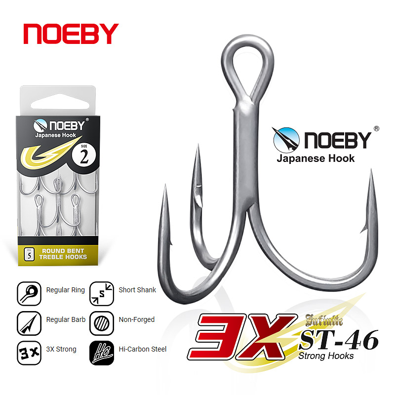 Fishing Hook Barbless - Noeby High Carbon Steel Fishing Hooks,