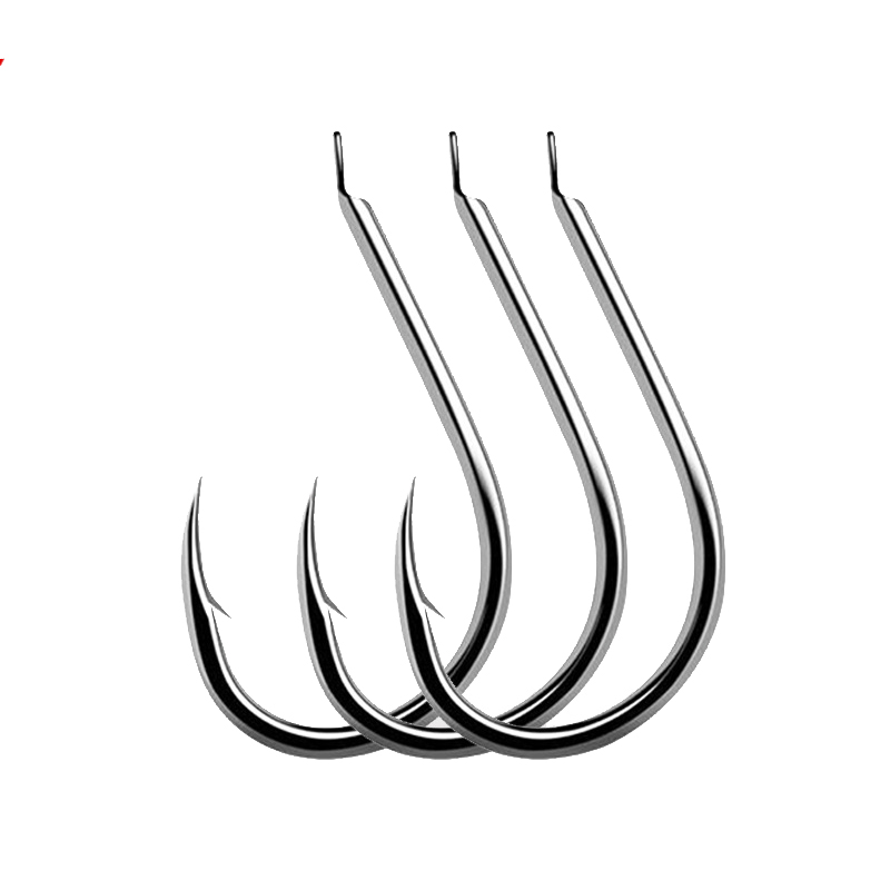 Fishing Hook Circle - 100pcs/Lot 7 Size Barbed Fishing Hooks