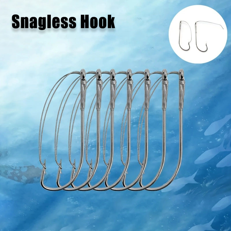 Fishing Hook Weedless - 20/40Pcs Weedless Offset Worm Hooks -