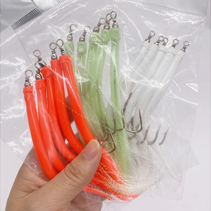 1/5Pcs CodfishFishing Eel Tube - Fishing Hook Offset recension och pris