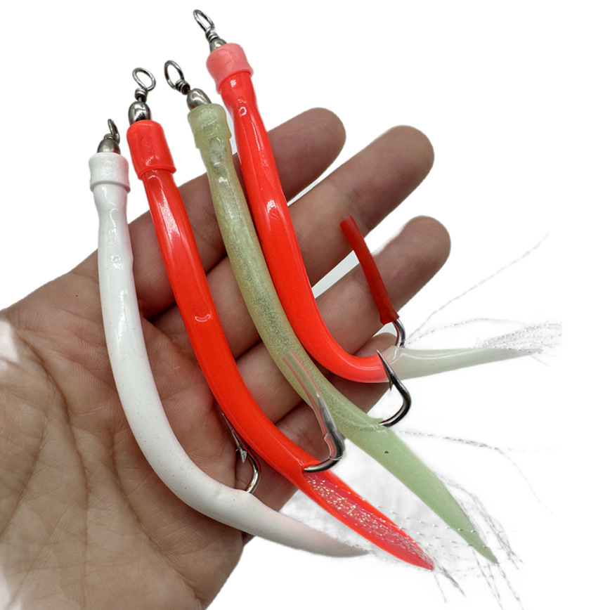 1/5Pcs CodfishFishing Eel Tube - Fishing Hook Offset recension och pris