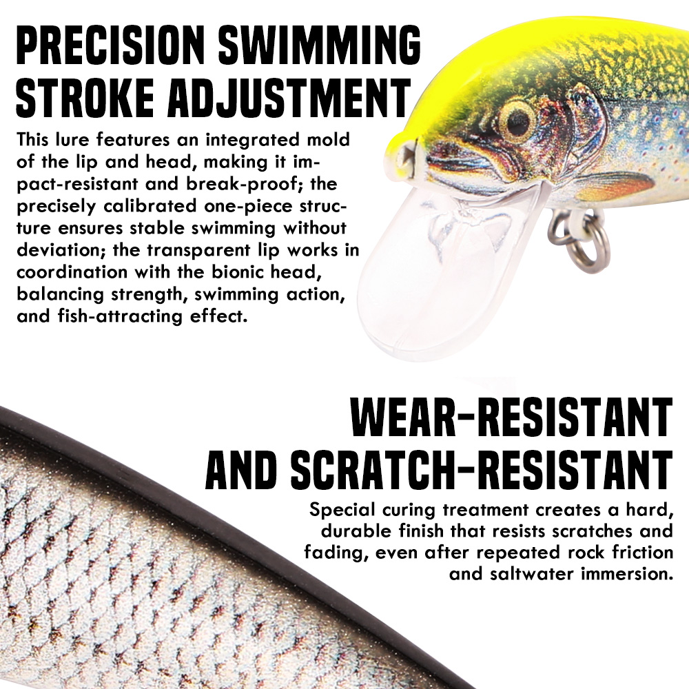 B&U Fishing Lures Sinking Minn - Fishing Hook Treble recension och pris