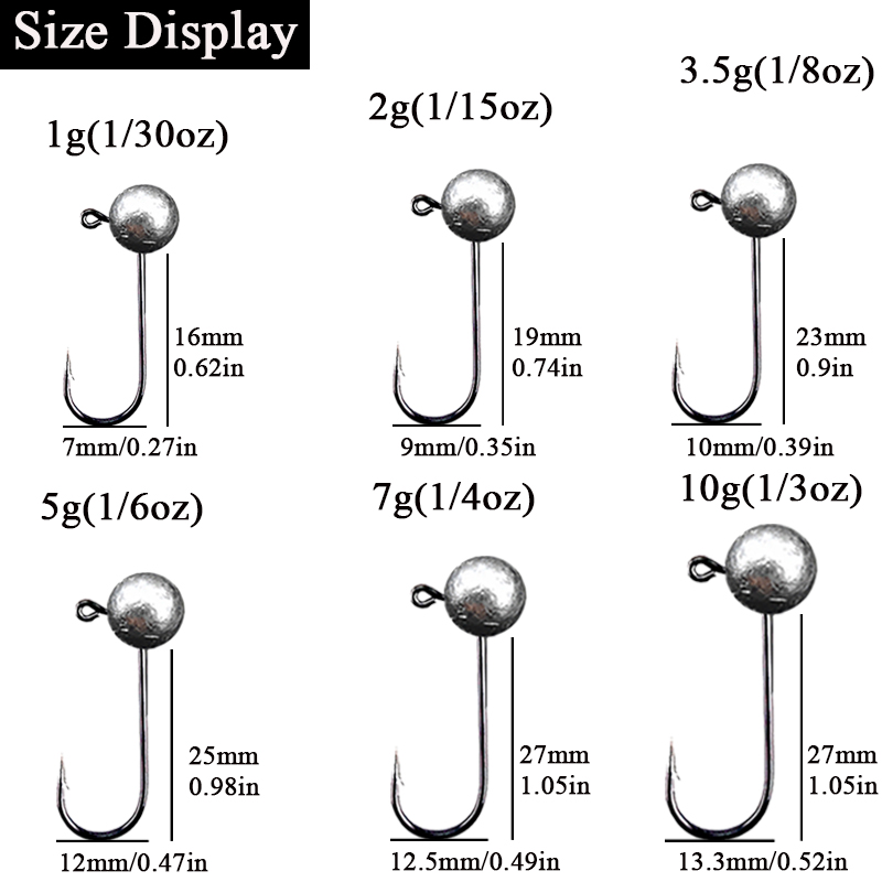 10pcs/lot Jig Head Fishing Hoo - Fishing Hook Offset recension och pris