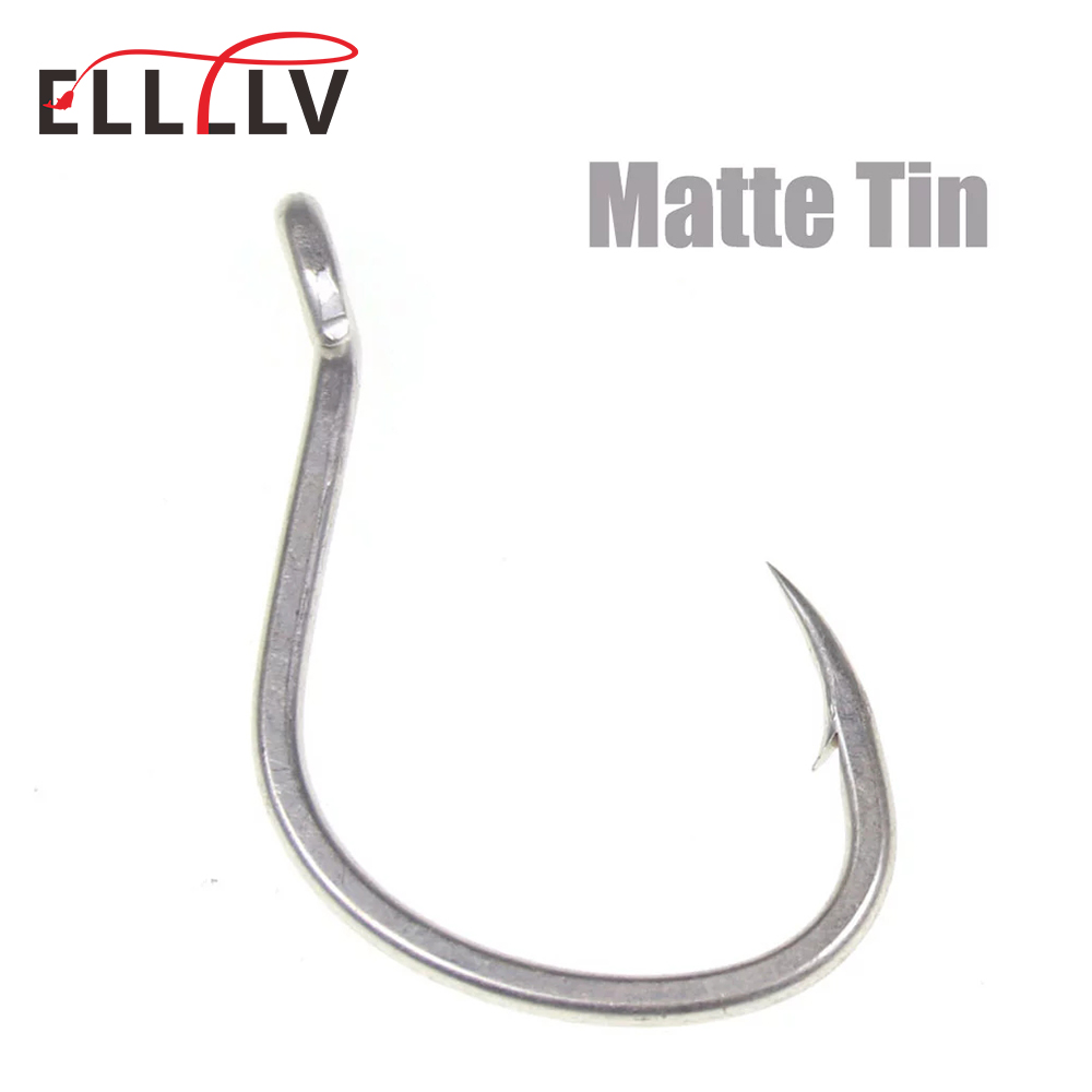 10pcs Matte Tin Anti-rust Salt - Fishing Hook Offset recension och pris