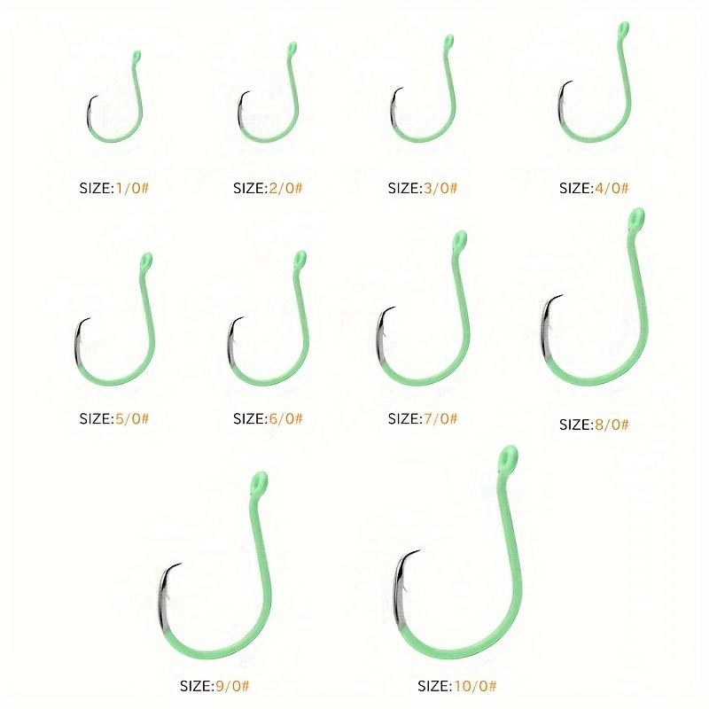 ZYZHE 10pcs/Box Luminous Circl - Fishing Hook Circle recension och pris