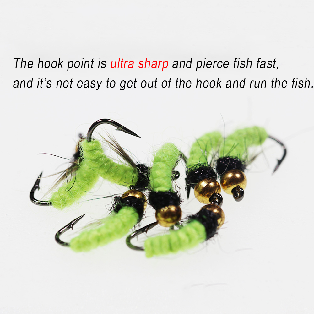 8pcs #10 #12 Brass Bead Head U - Fishing Hook Size recension och pris