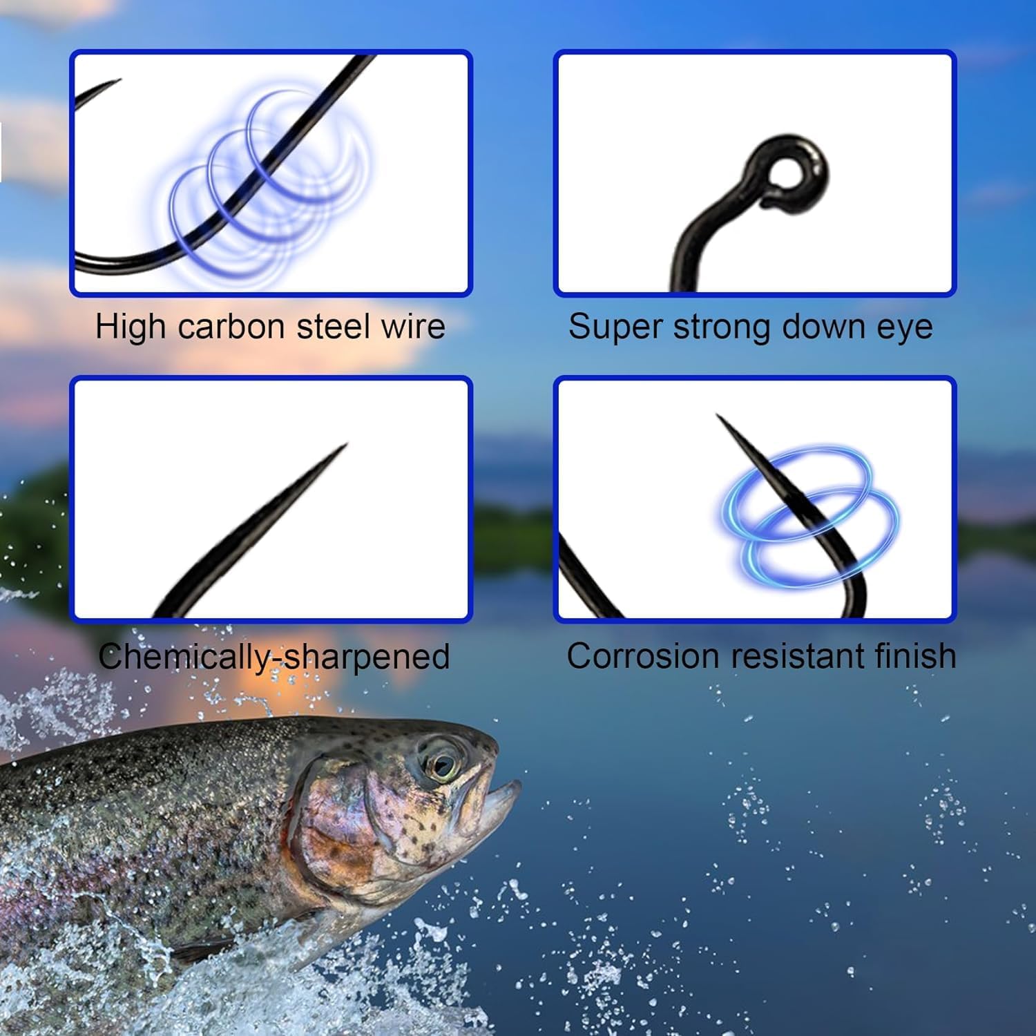 Aventik Eupheng 100PCS Competi - Fishing Hook Barbless recension och pris