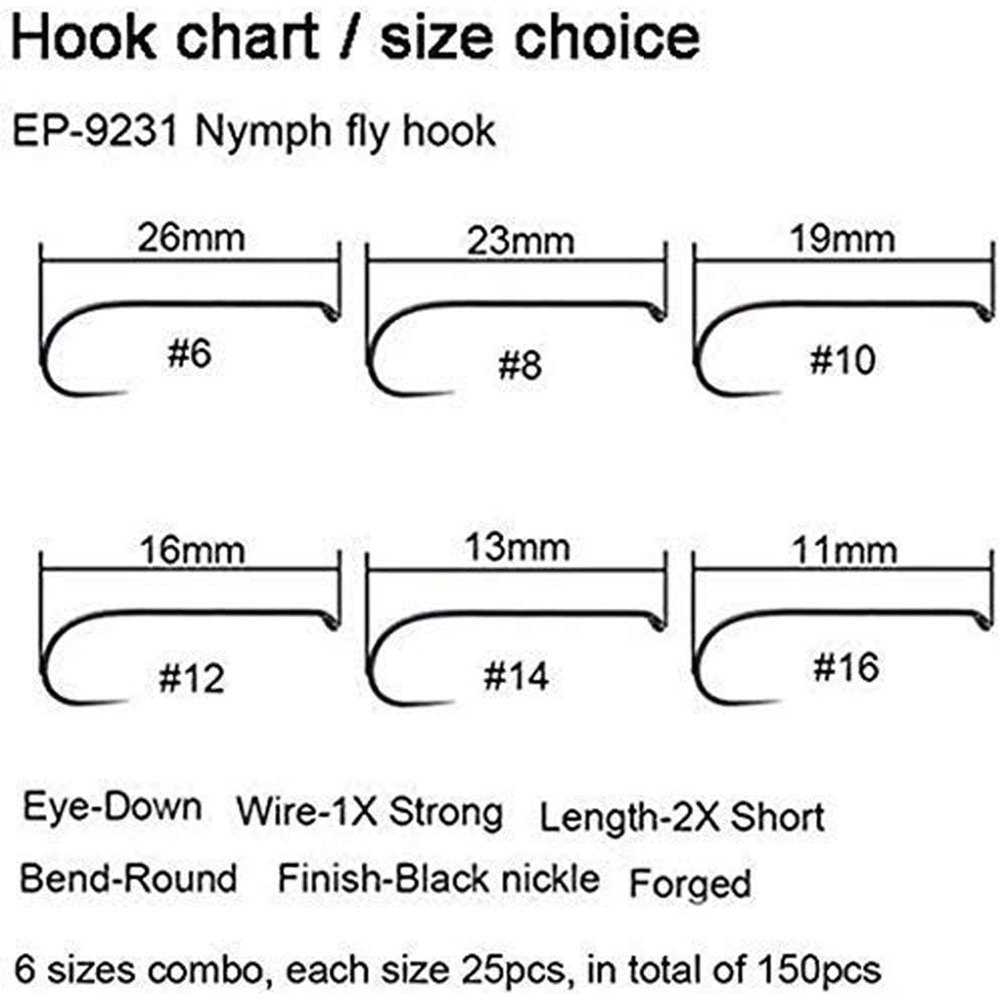 Aventik Eupheng 100PCS Competi - Fishing Hook Barbless recension och pris