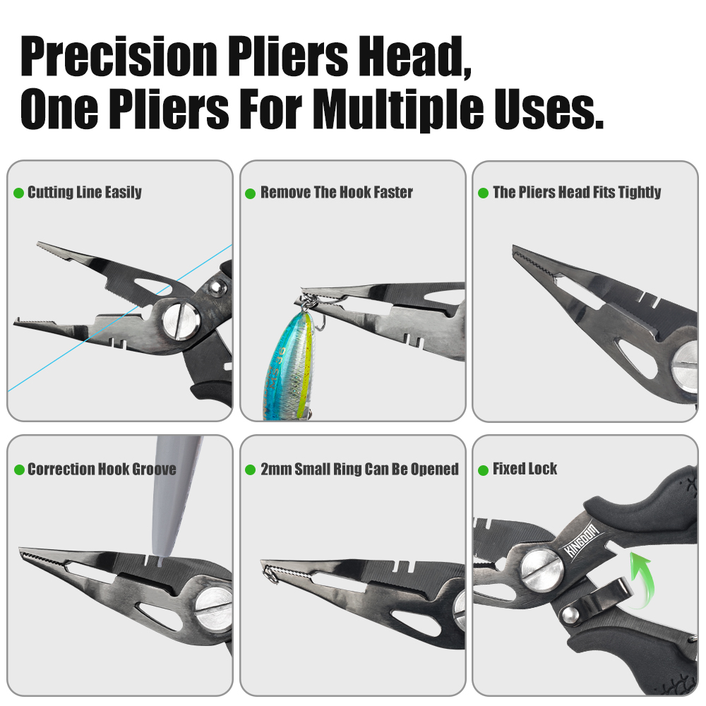 Kingdom Fishing Pliers Multifu - Fishing Hook Remover recension och pris