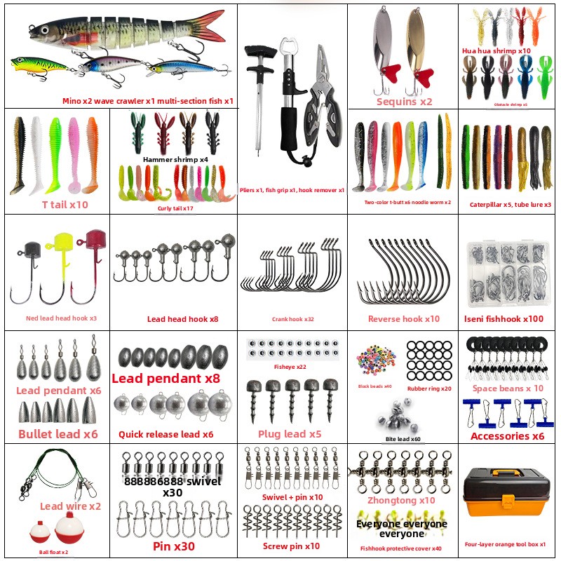 Large Four-Layer Outdoor Fishi - Fishing Hook recension och pris