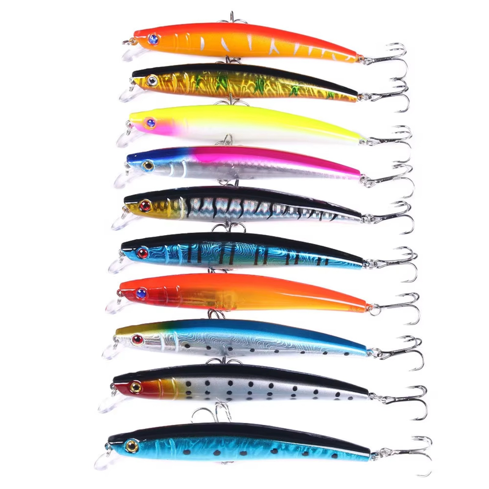 Minnow Fishing Lure 110mm 13g  - Fishing Hook Treble recension och pris