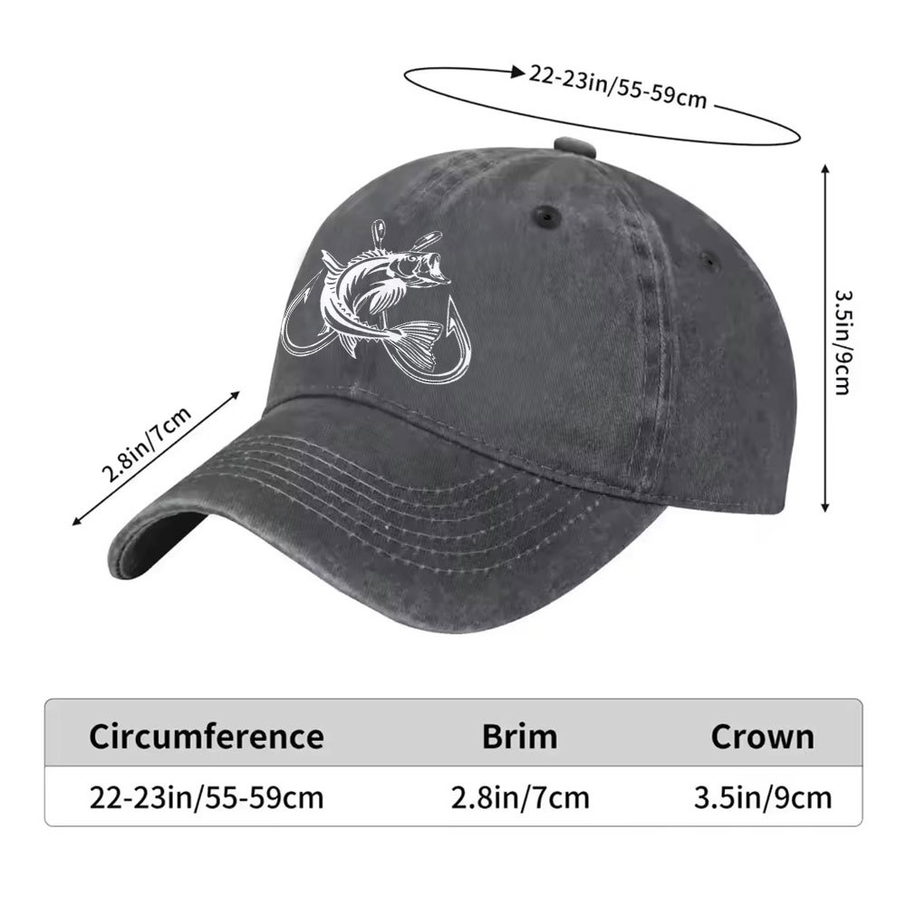 Bass Fishing Hook Graphic Wash - Fishing Hook Size recension och pris