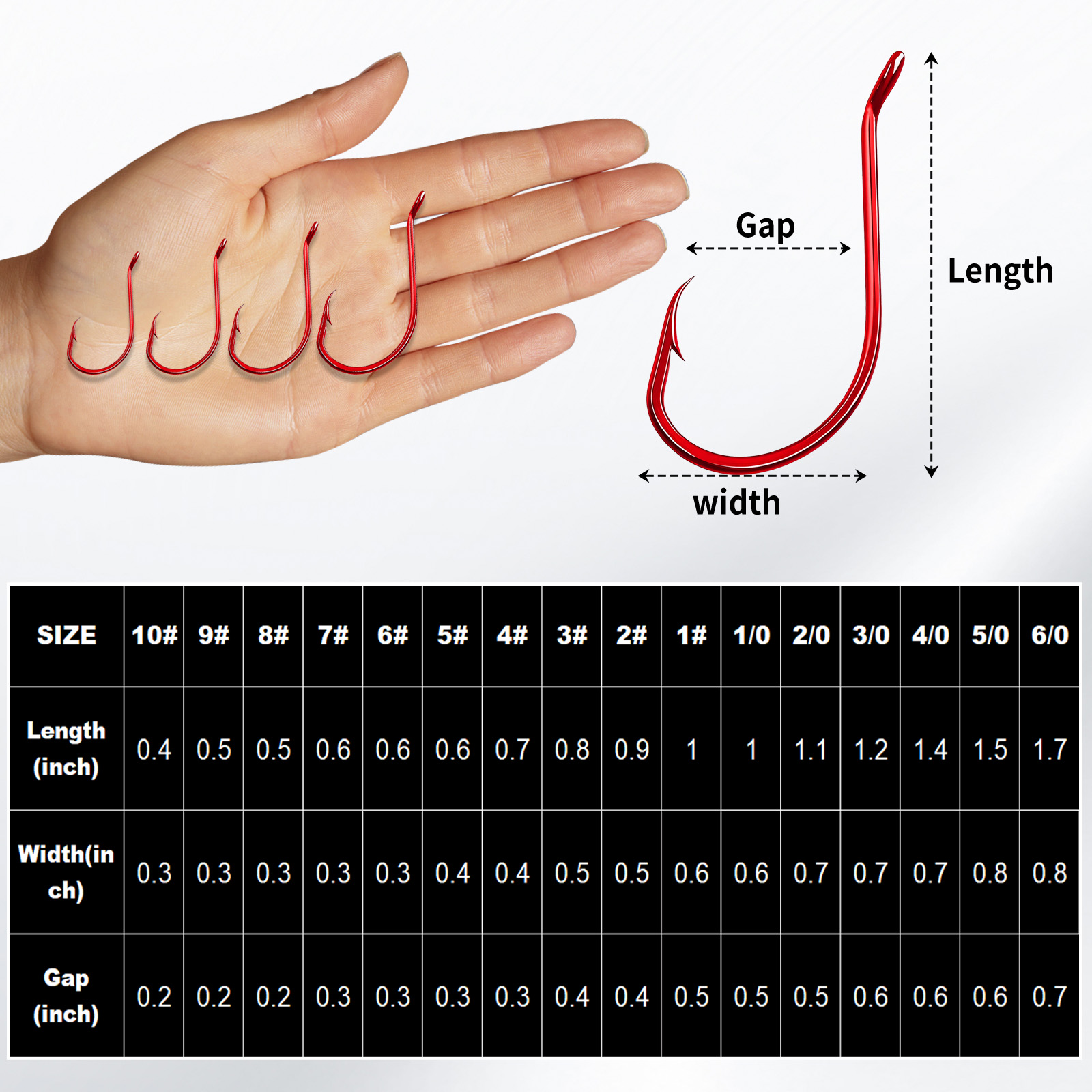 9KM 100Pcs Octopus Hook Red Ex - Fishing Hook Circle recension och pris