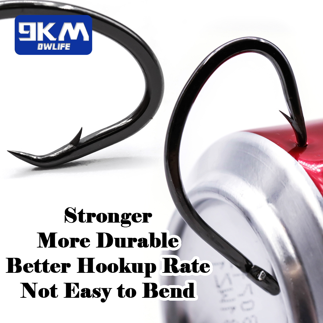 9KM Circle Hooks 25~50Pcs Salt - Fishing Hook Circle recension och pris