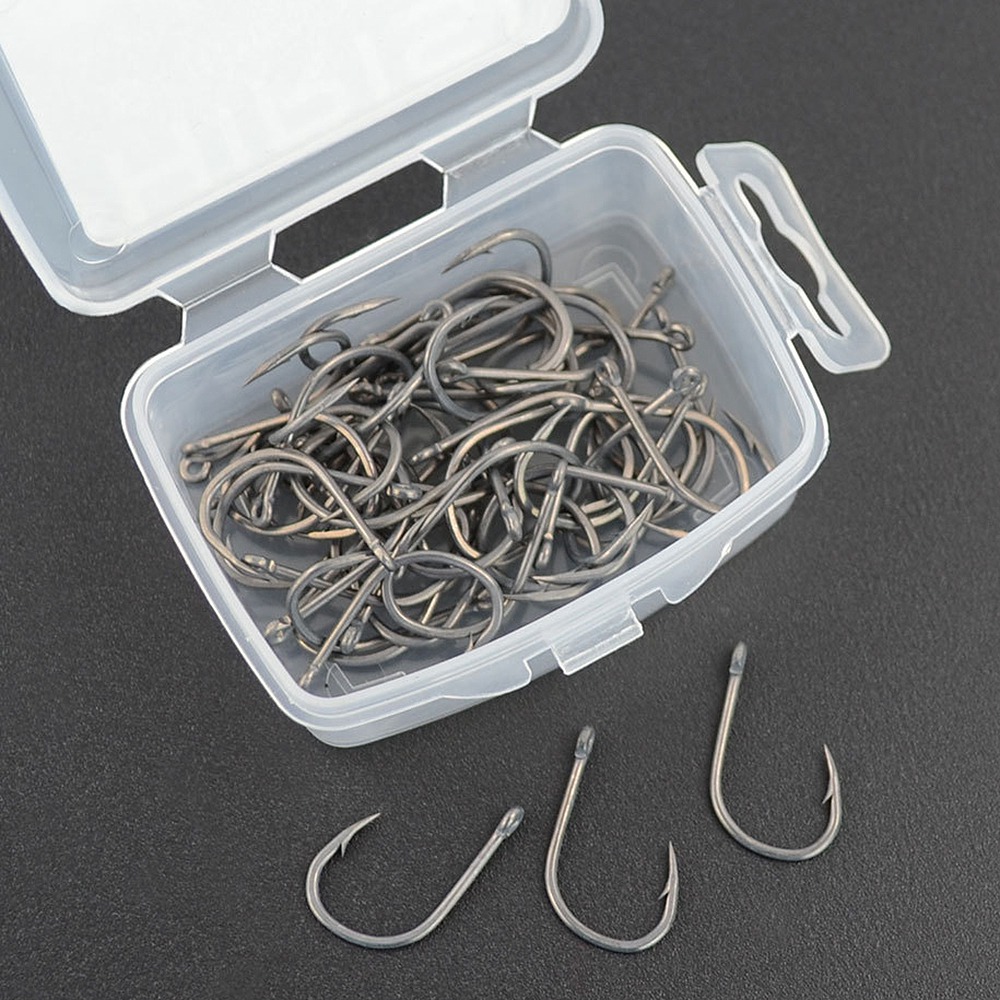 ABST  50Pcs Barbed Coated Carp - Fishing Hook recension och pris