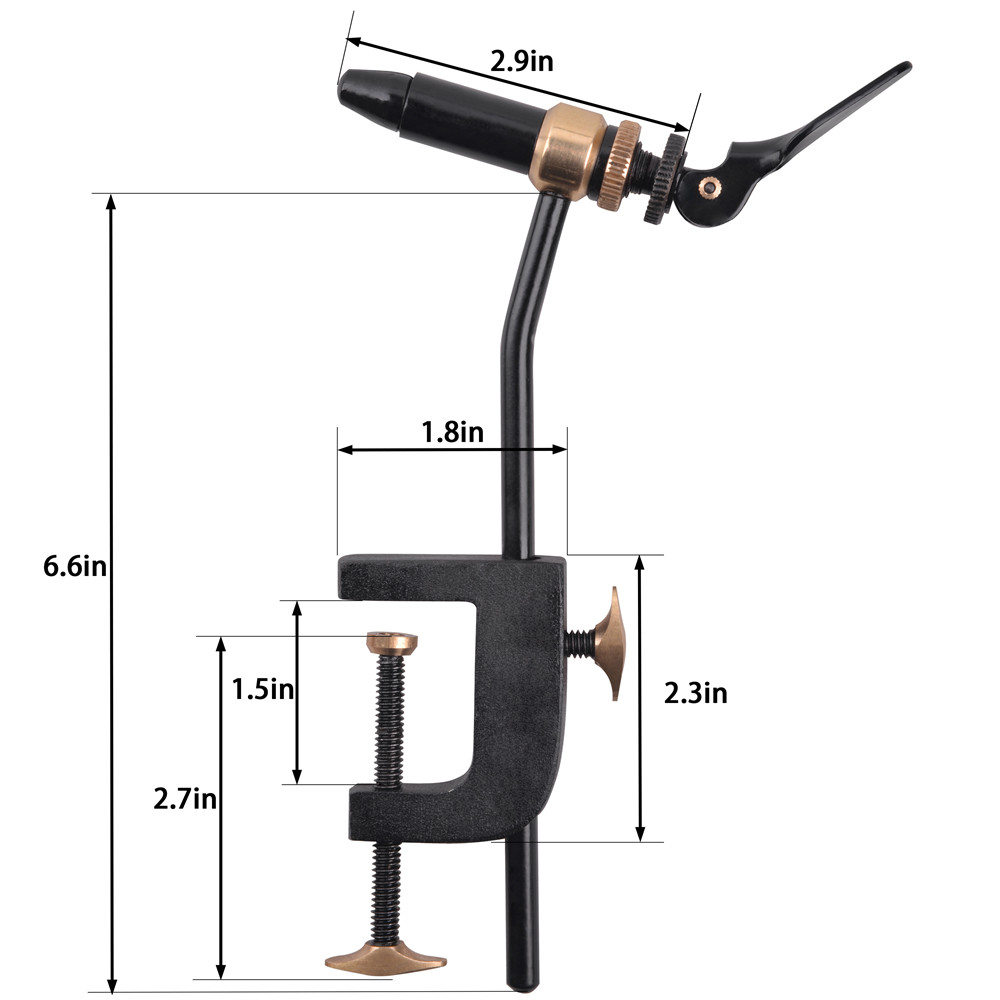Rotary Fly Tying Vise Tool Saf - Fishing Hook Jig recension och pris