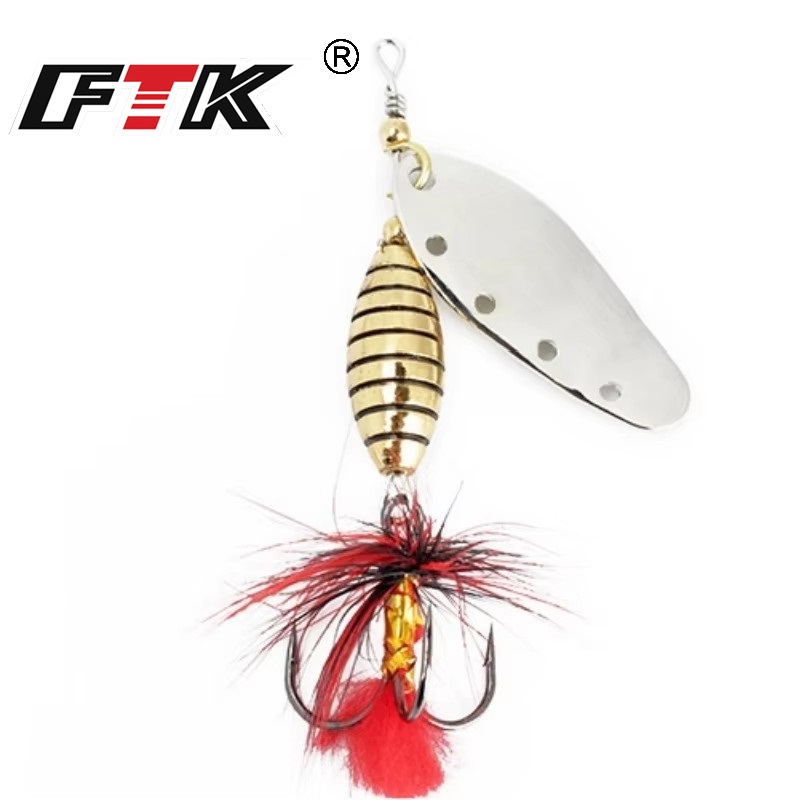 FTK 6g 12g 16g Metal Spinner B - Fishing Hook Treble recension och pris