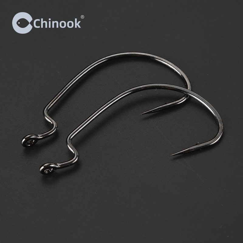Chinook 20pcs Wide worm Texan  - Fishing Hook Offset recension och pris