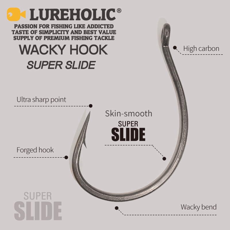 LUREHOLIC PTFE Super Slide Wac - Fishing Hook Barbless recension och pris