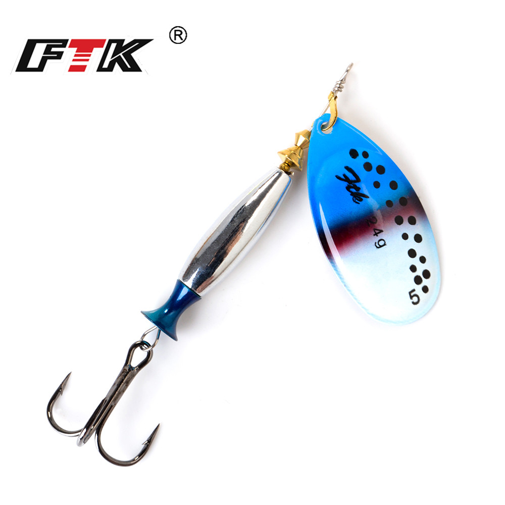 FTK 18g 24g Spinner Bait Hard  - Fishing Hook Treble recension och pris