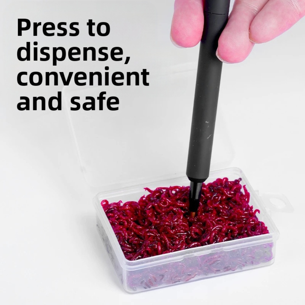 Red worm baiting device for fi - Fishing Hook Size recension och pris