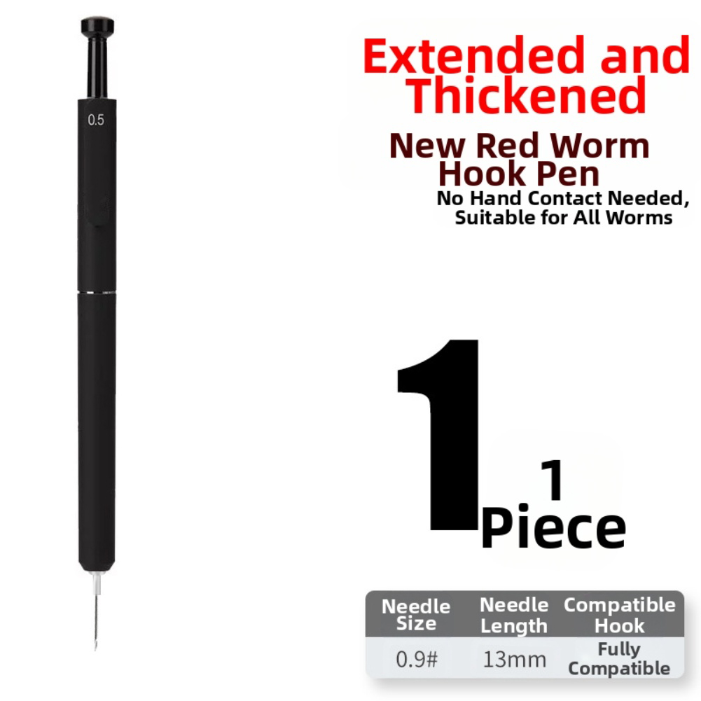 Red worm baiting device for fi - Fishing Hook Size recension och pris