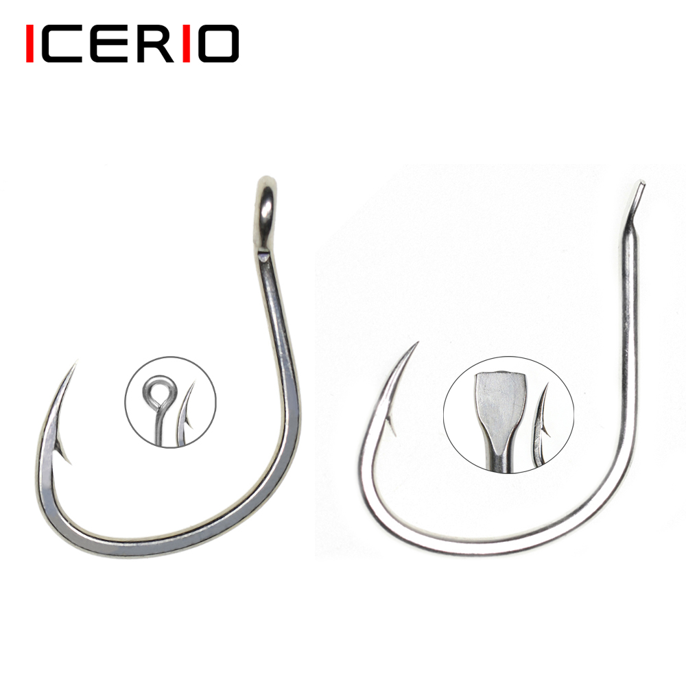 ICERIO 10PCS Matte Tin Coating - Fishing Hook Assortment recension och pris