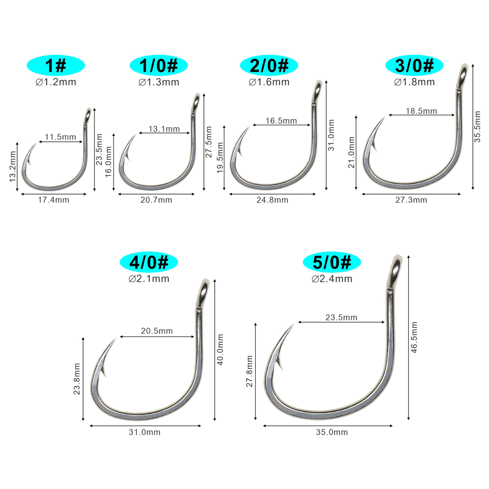 ICERIO 10PCS Matte Tin Coating - Fishing Hook Assortment recension och pris