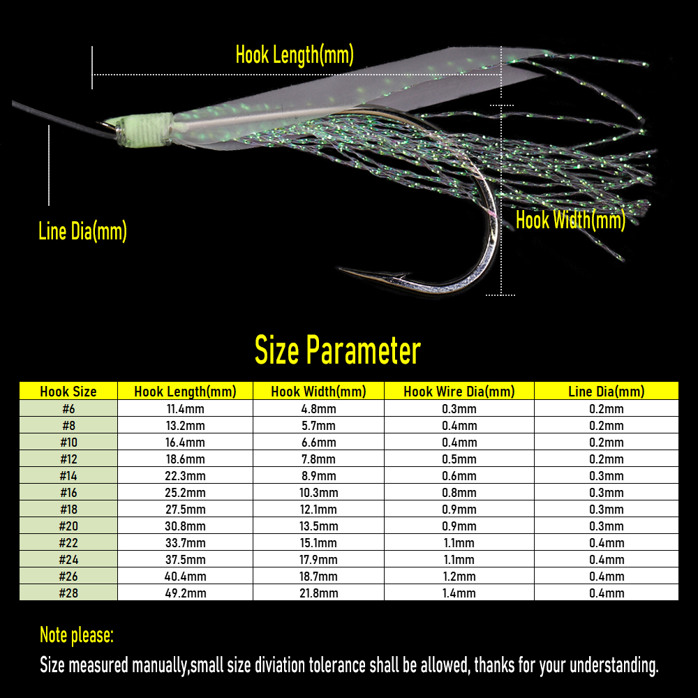 WIFREO 50pc Luminous Simulated - Fishing Hook Circle recension och pris