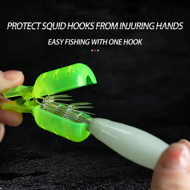 10Pcs/Lot Squid Jig Hook Cover - Fishing Hook Jig recension och pris