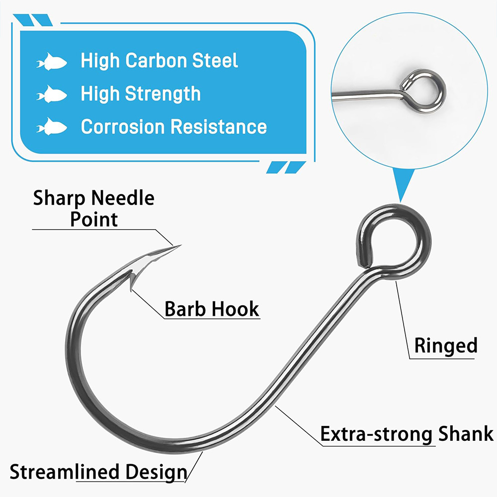 70Pcs Fishing Inline Single Ho - Fishing Hook Circle recension och pris