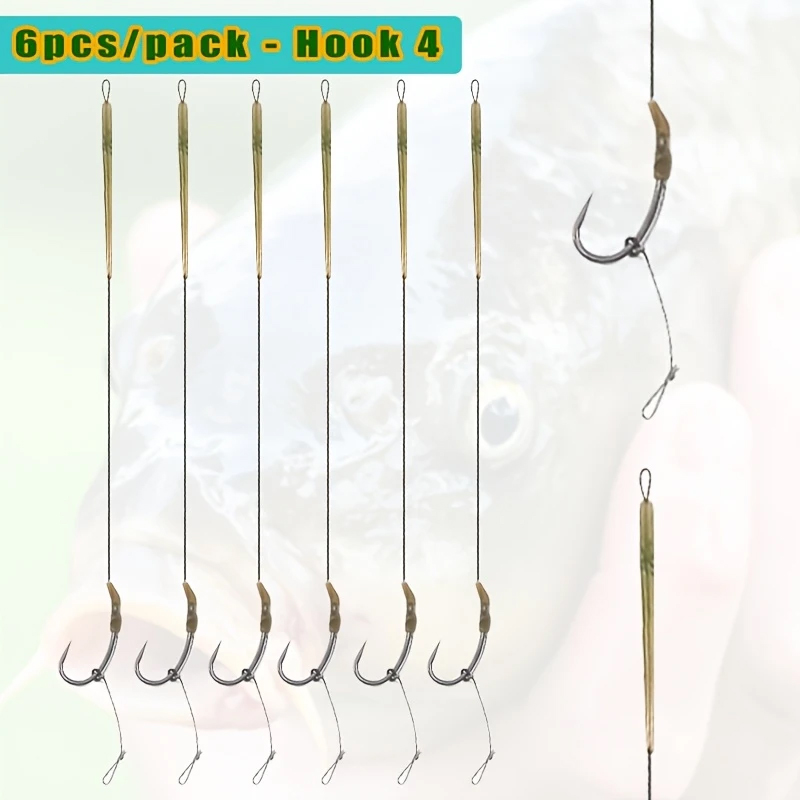 6pcs Ready Made Blow Back Hair - Fishing Hook Size recension och pris