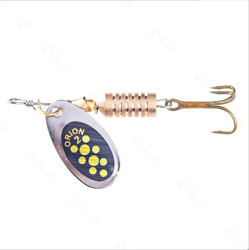 1PCS Metal Plating Spinner Bai - Fishing Hook Treble recension och pris