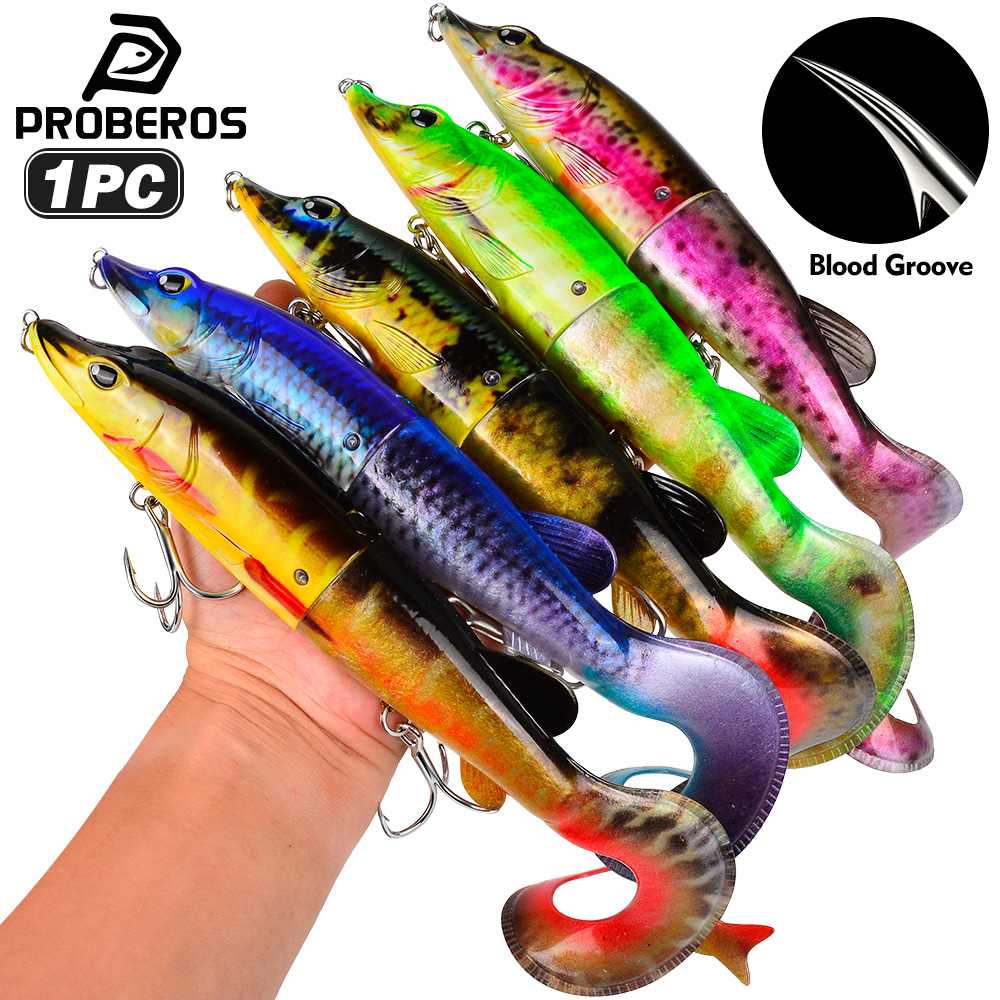 PROBEROS 1PC 2-Segment Jointed - Fishing Hook Treble recension och pris