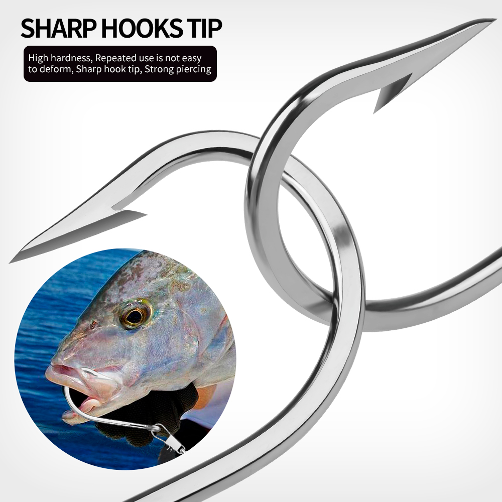 PROBEROS 5pcs Stainless Steel  - Fishing Hook Circle recension och pris