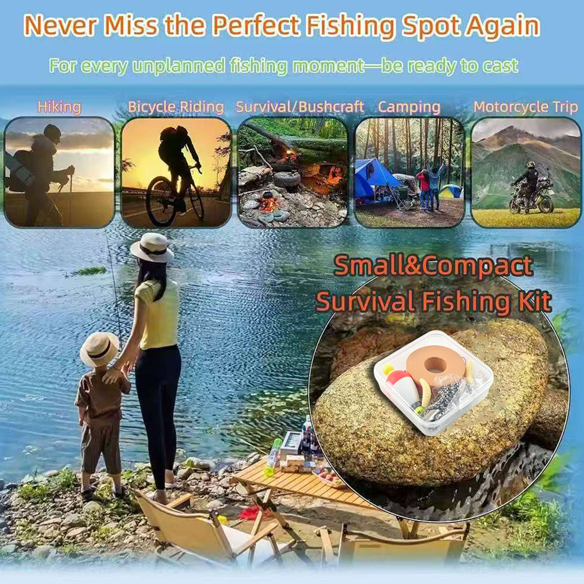 Portable Emergency Fishing Gea - Fishing Hook Box recension och pris