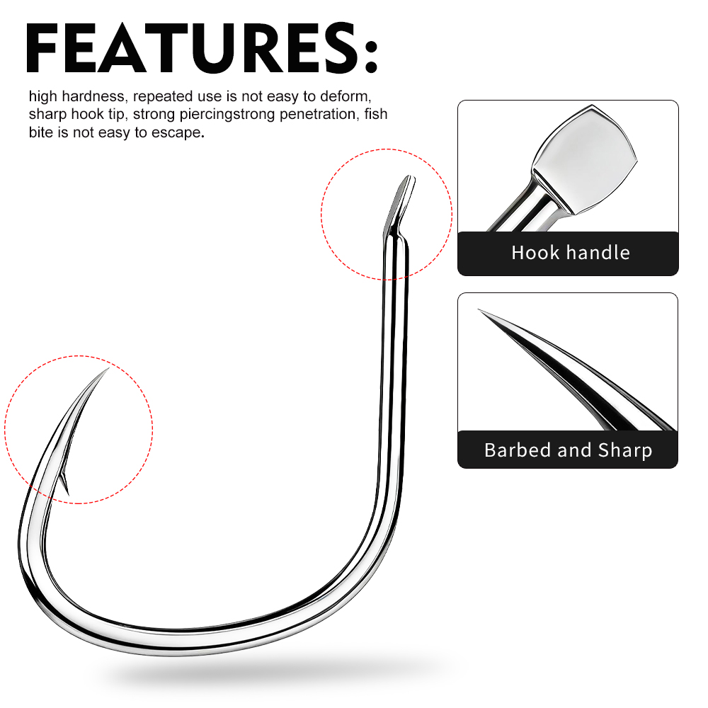 Proberos 20PCS/BOX High Carbon - Fishing Hook Circle recension och pris
