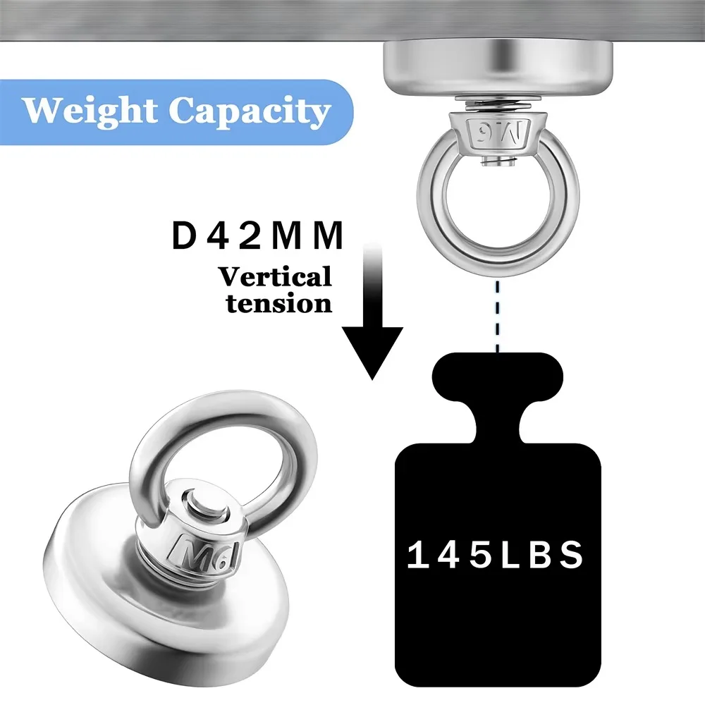 D16~D42mm Super Strong Neodymi - Fishing Hook Stainless Steel recension och pris