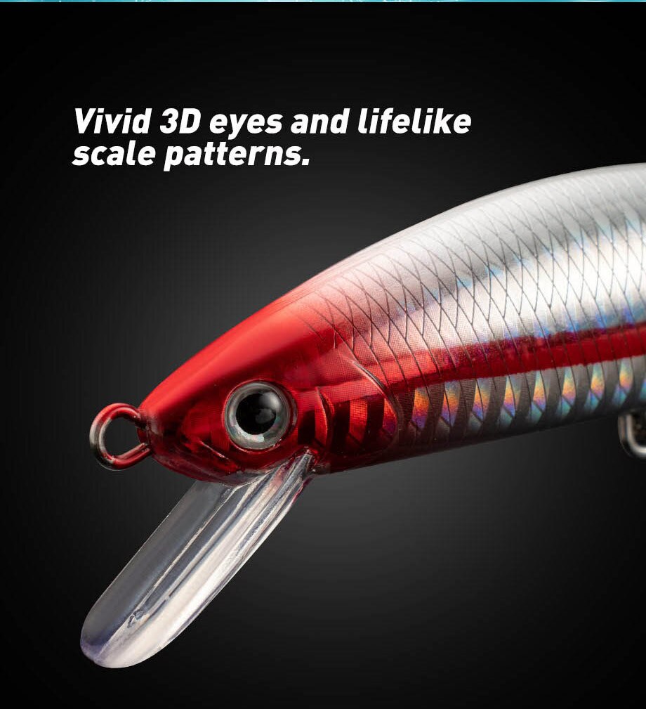 Fishing Lure Sinking Minnow 13 - Fishing Hook Treble recension och pris