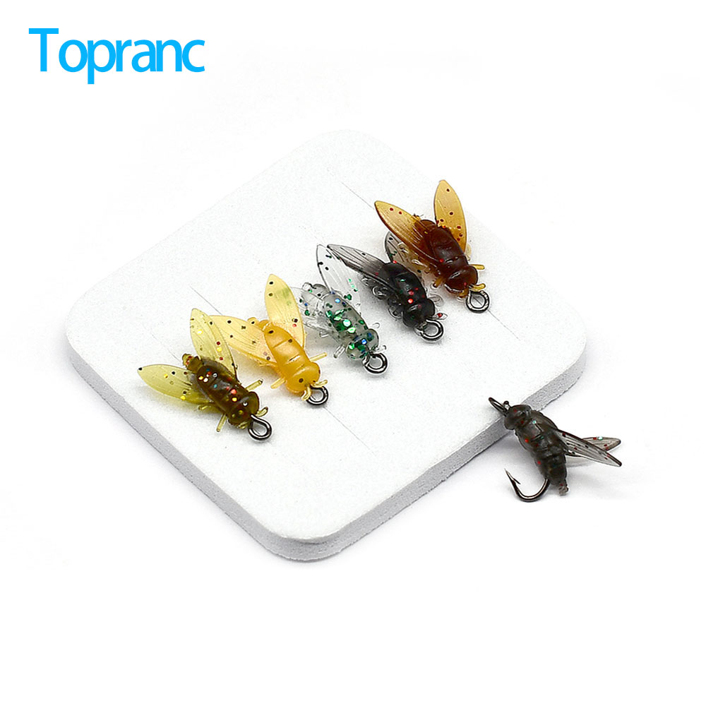 10Pcs Artificial Bionic Fly In - Fishing Hook Assortment recension och pris