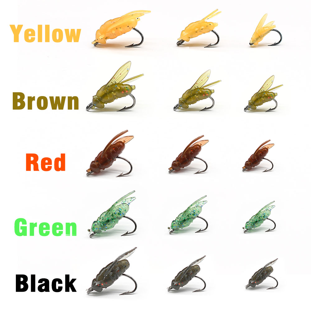 10Pcs Artificial Bionic Fly In - Fishing Hook Assortment recension och pris