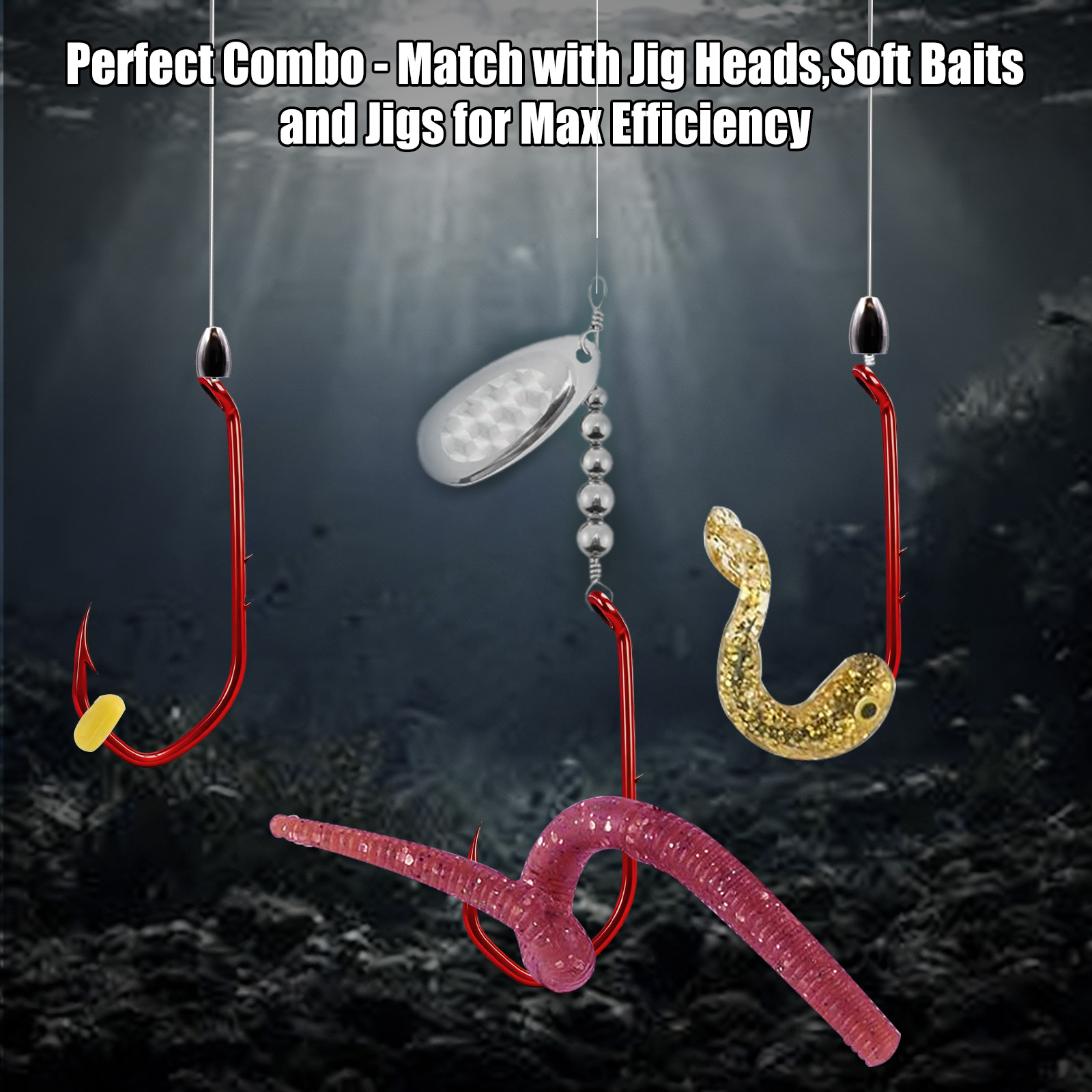 9KM Baitholder Hook 50-100pcs  - Fishing Hook Circle recension och pris