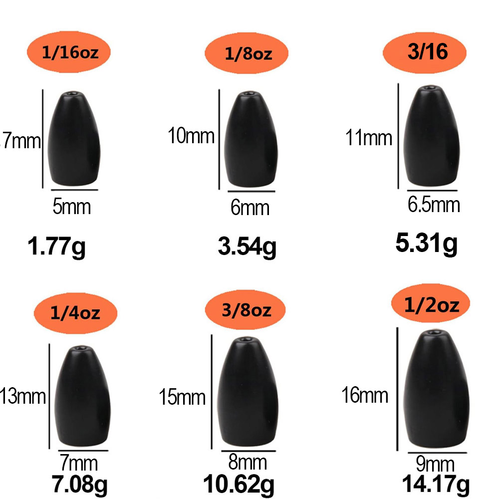 Tungsten Steel Fishing Weights - Fishing Hook Jig recension och pris