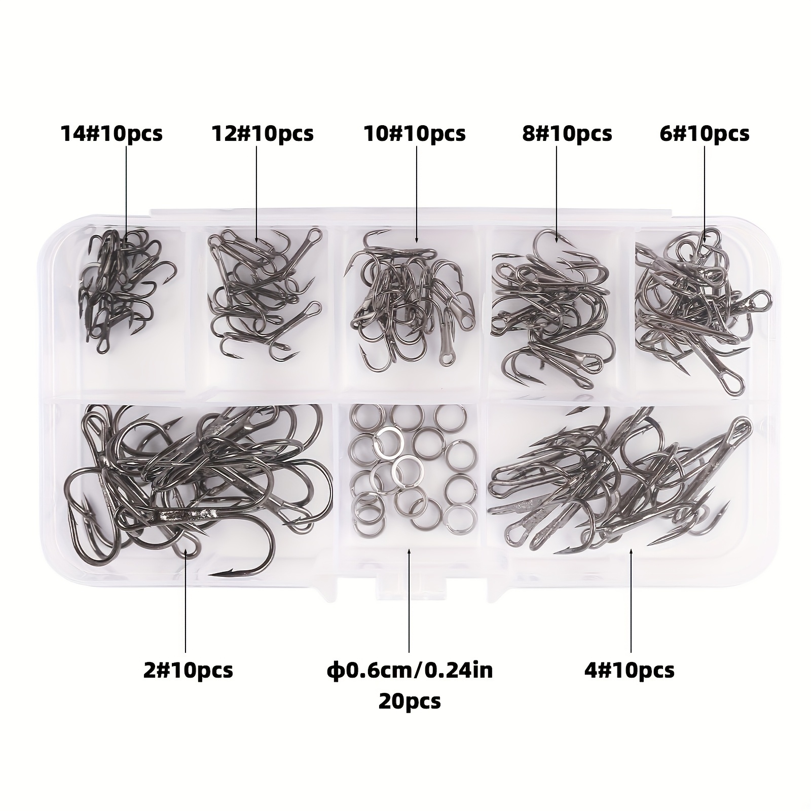 90pcs/set The lure triple-hook - Fishing Hook Circle recension och pris